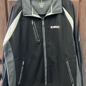 Kobelo Black and Gray Windbreaker Elevate Jacket